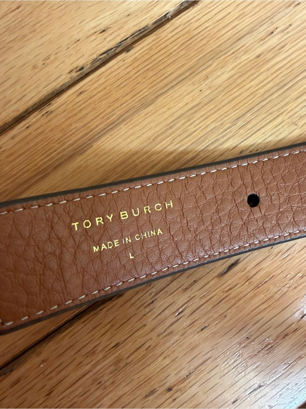 Tory Burch Miller Reversible Belt in Black/Cognac size women’s L